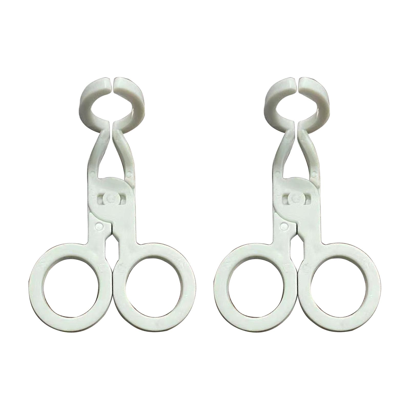 

2 шт. Эргономичный инструмент для вставки и снятия контактных линз для женщин для легкого надевания и снятия линз для ежедневного ношения или путешествий белый