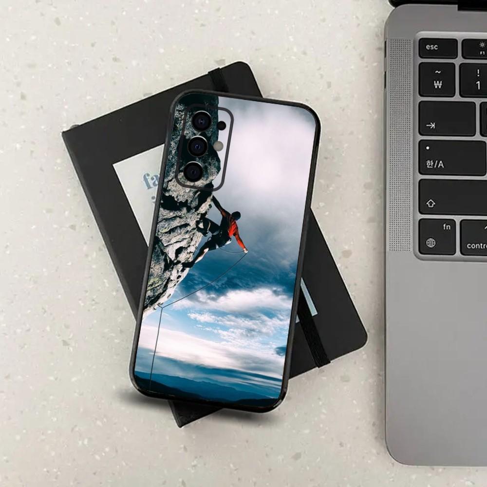 Rock Climbing Phone Case For Samsung S24,S21,S22,S23,S30,Ultra,S20,Plus,Fe,Lite,Note,10,9,5G Black Soft Cover