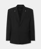 Hyoji Tip Pinched Overfit Blazer (Black)