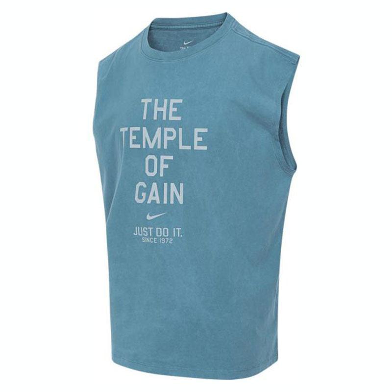 Nike SS25 Komfortabel Rund Hals Sport Fritid Vest Menn Vester Blå HJ3688-006