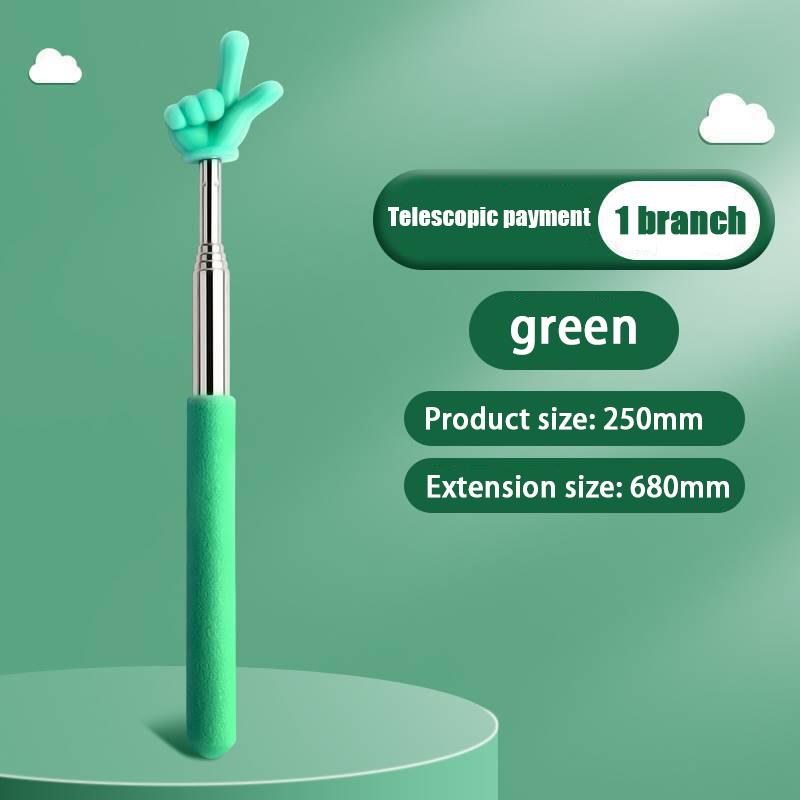Retractable Teacher Pointer Finger Design Stainlesssteel Telescopic School Teaching Pointer Stick Teacher Supplies For Classroom