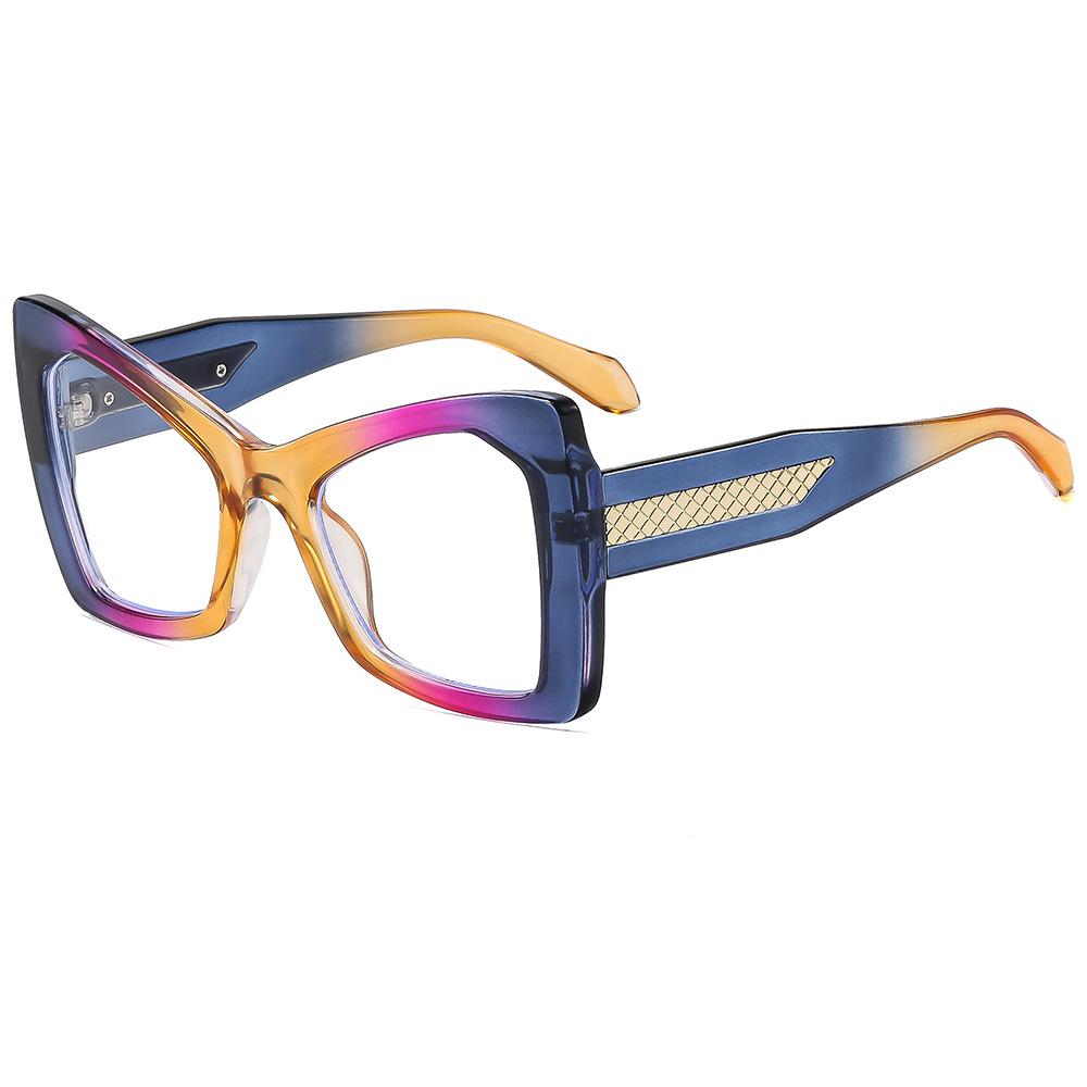 

Женские очки для чтения с защитой от синего света, элегантные, в полной оправе, квадратные, с прозрачными линзами, модные 0