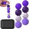Bolas sensoriais magnéticas de silicone, brinquedo antiestresse para crianças e adultos, brinquedo sensorial para alívio da ansiedade e estresse, bolas de silicone para autismo e alívio da ansiedade