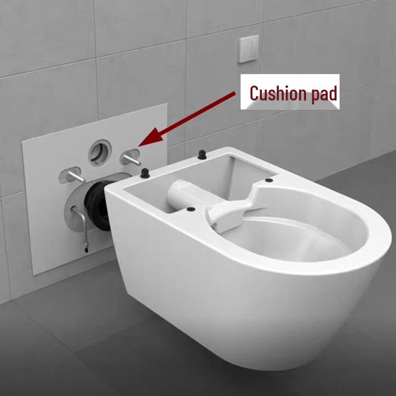 LANGZHIWEN 4 mm dicke geräuschreduzierende Toilettensitz-Pufferpolster