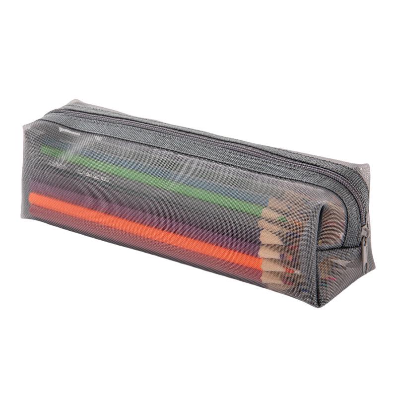 Transparent Mesh Pencil Case: 3D Large Capacity Storage for Students