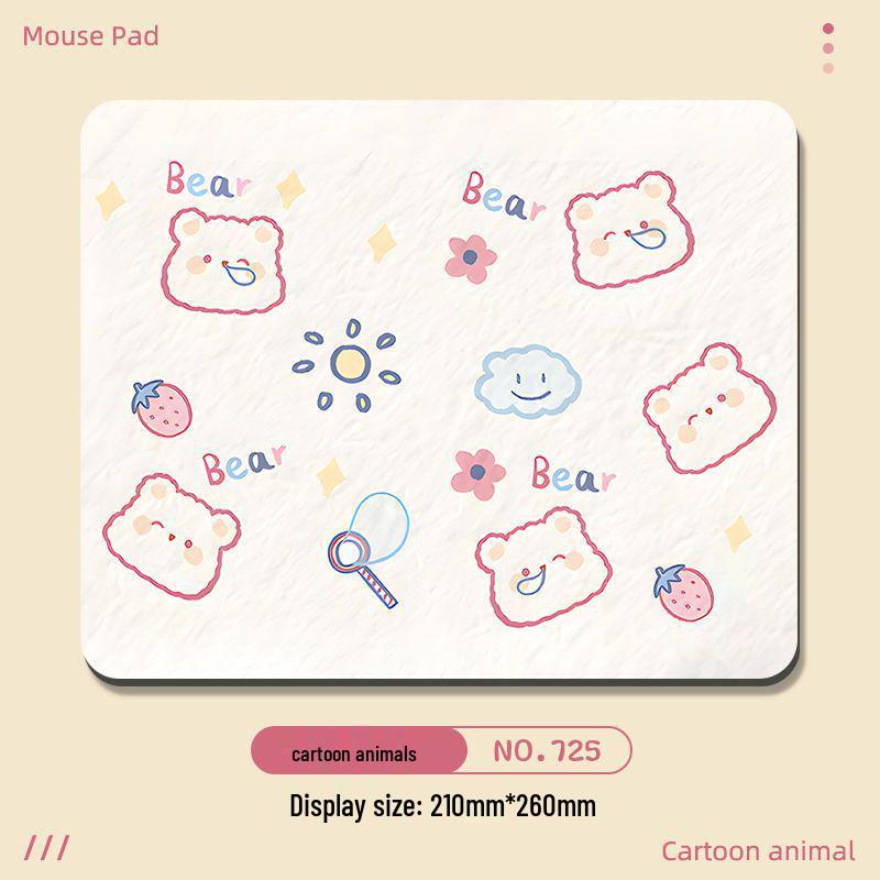 Cute Cartoon Mouse Pad with Hand Rest - Small & Thick for Desktop & Laptop
