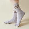 5 Pairs of Women's Cozy Line Toe Socks