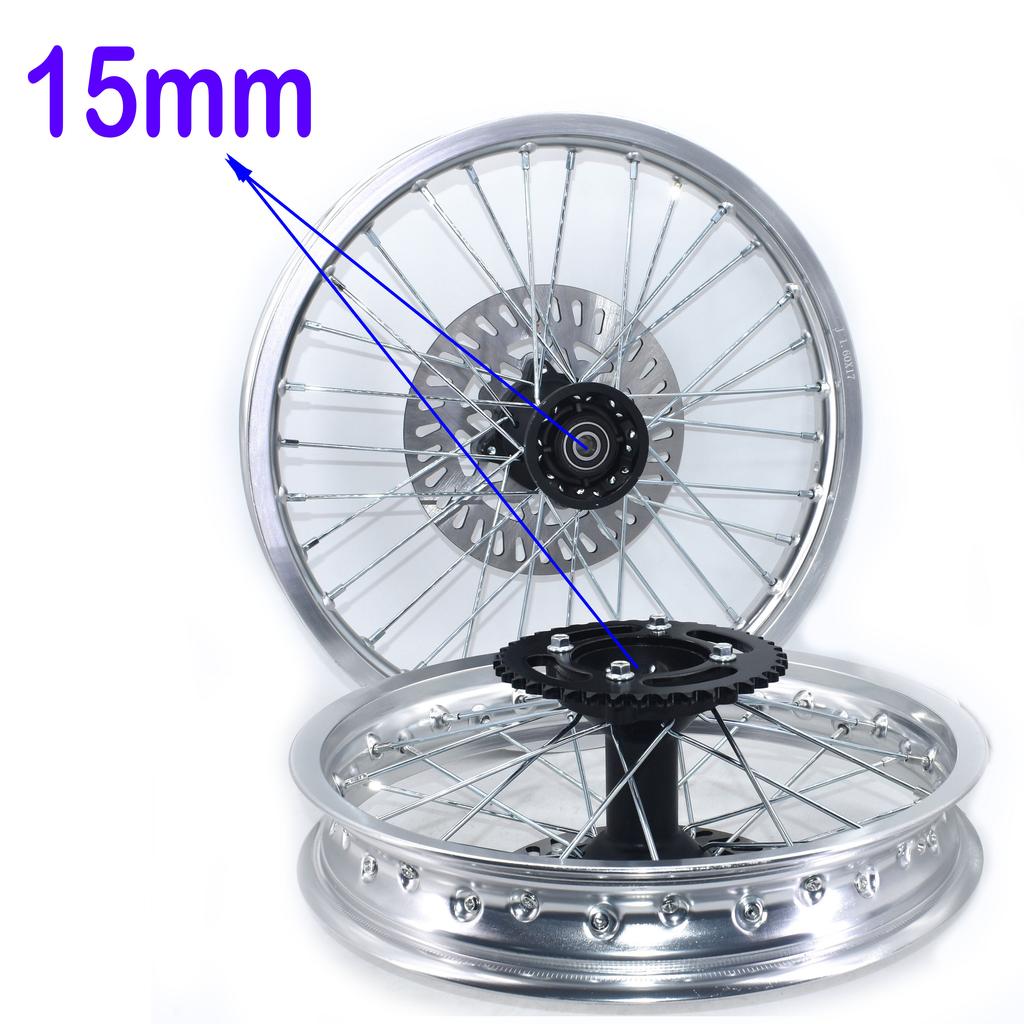 1.60-17 inch Front 1.85-14 inch Rear Rims with sprocket Disc Brakes For KLX CRF Kayo BSE Dirt Pit Bike Motorcycle