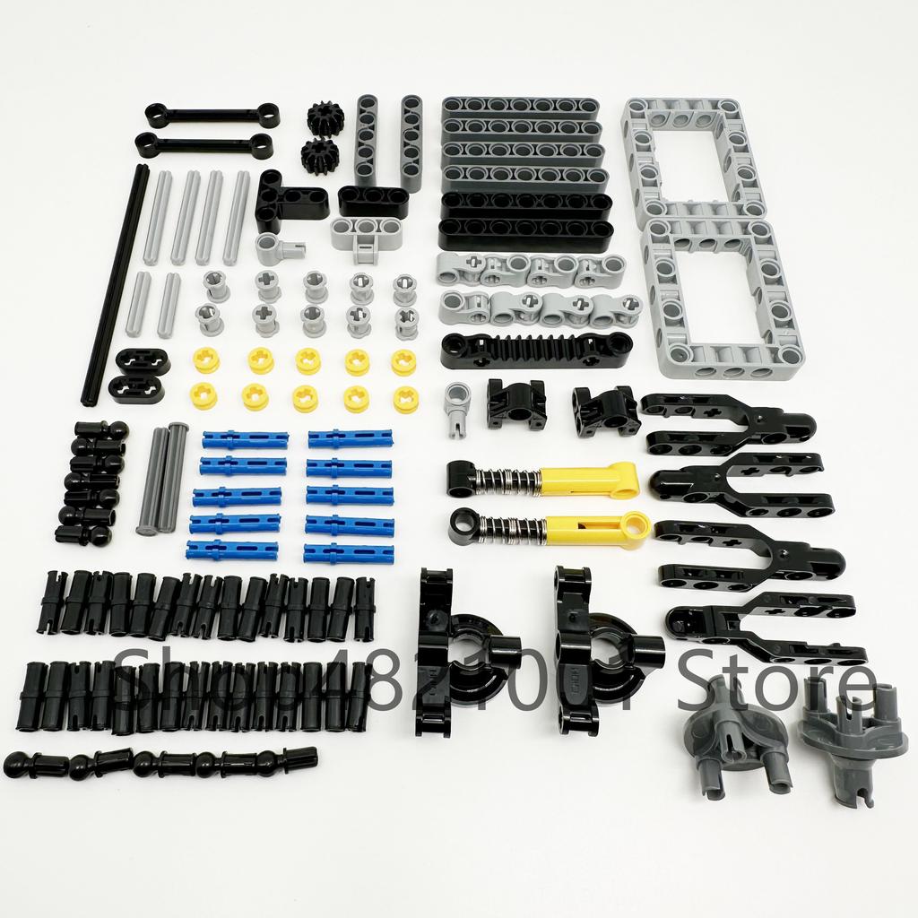 High-Tech Technical Parts Pin Beam Liftarm Axle Connector Panel Gear Car Motorcycle Building Blocks Bricks Technology Set Toys