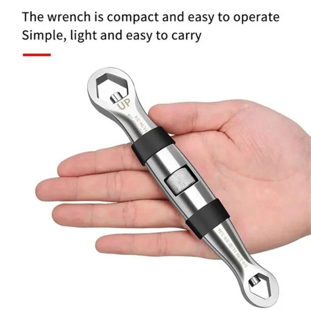7-19mm Adjustable Spanner CR-V Key Flexible Hand Tool Rust-proof Universal Wrench  Multitools