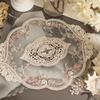 European Style Lace Embroidered Coaster Oval Coffee Drink Pad Dining Table Cover  for Home Decor