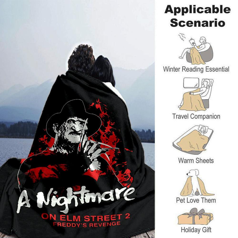 1pc Nightmare Freddy's Revenge Soft Flannel All Season Throw for Home, Office, Outdoor UseDurable Comfort Soft Warm Throw for Home