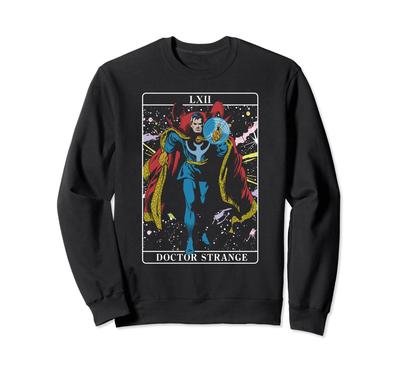 Marvel Halloween Doctor Strange Tarot Card Classic Comics Sweatshirt