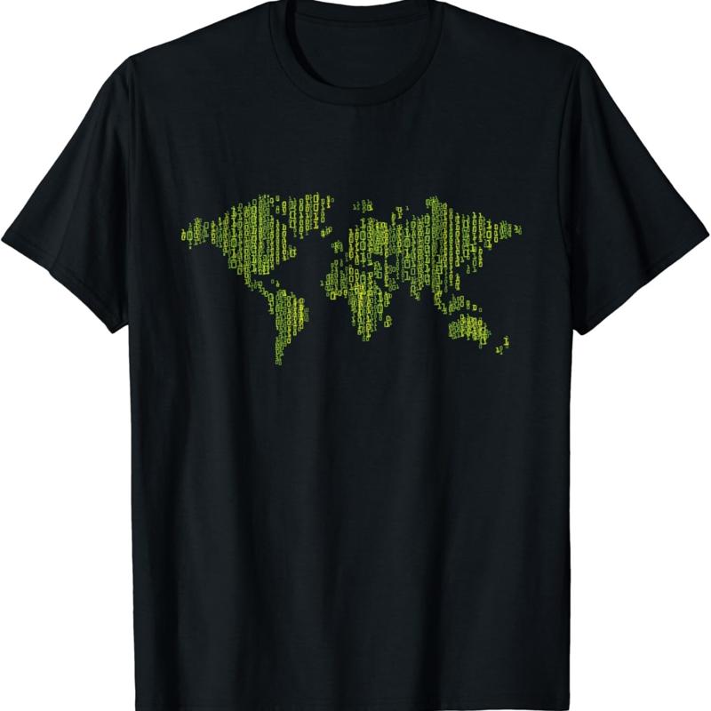 Binary World Computer Coding Programmer T Shirt S