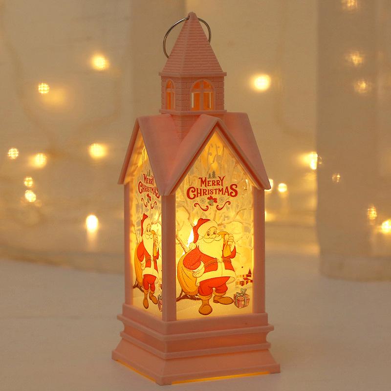 Christmas Luminous House Candle Lantern Night Light