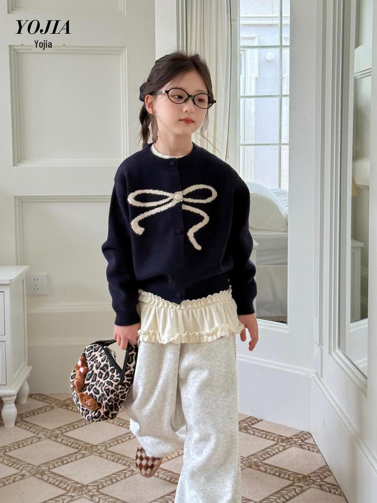 Pantaloni de trening YOJIA de iarnă căptușiți cu fleece pentru fete - Stil 2025, croială largă, pantaloni lungi confortabili și groși