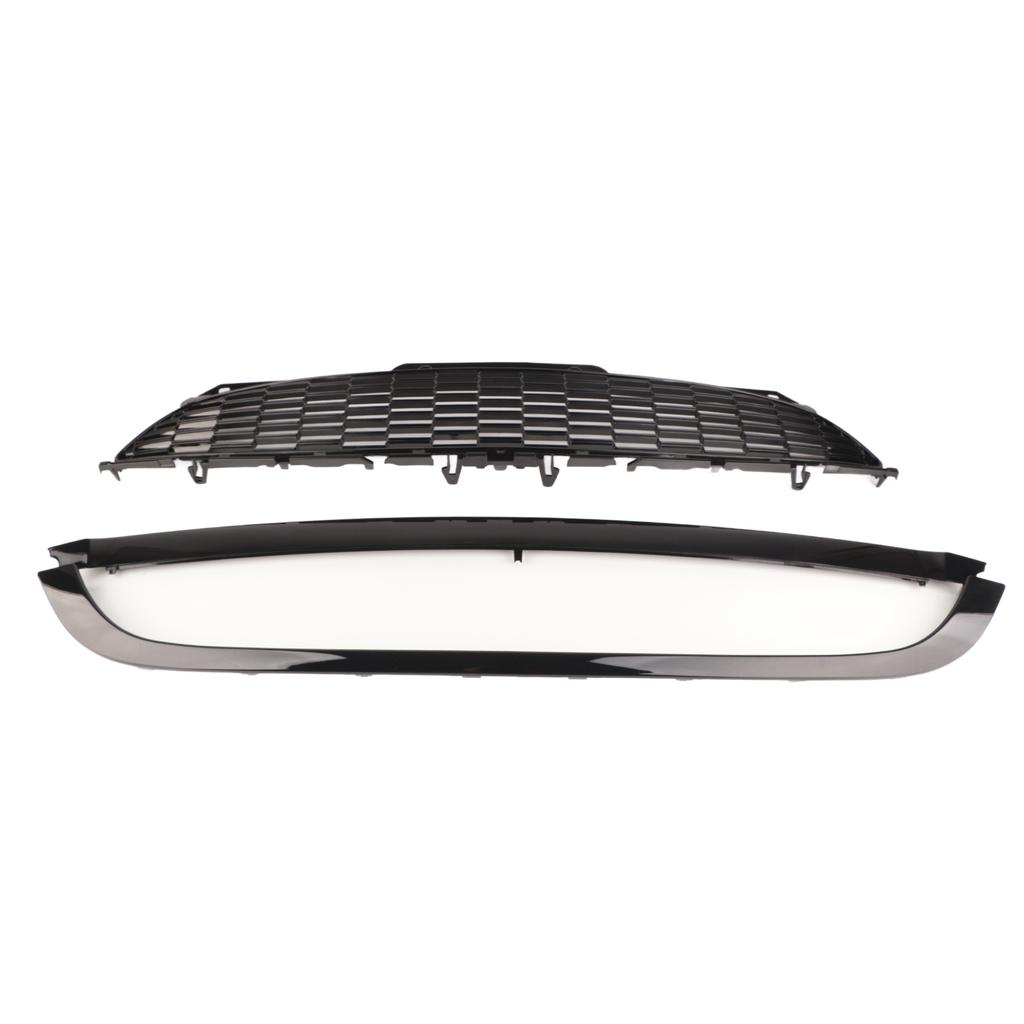 3pcs Gloss Black Front Hood Molding Grille Surround Cover Trim Kits for Cooper R55 R56 R57 R58 R59