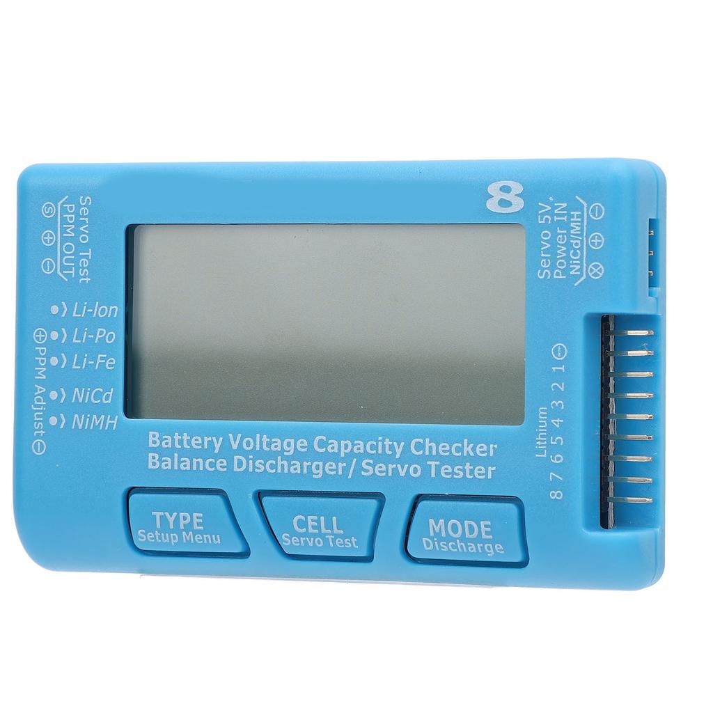 RC 8 Digital Battery Capacity Checker Controller LCD Backlight 2 To 8S Battery Voltage Tester for