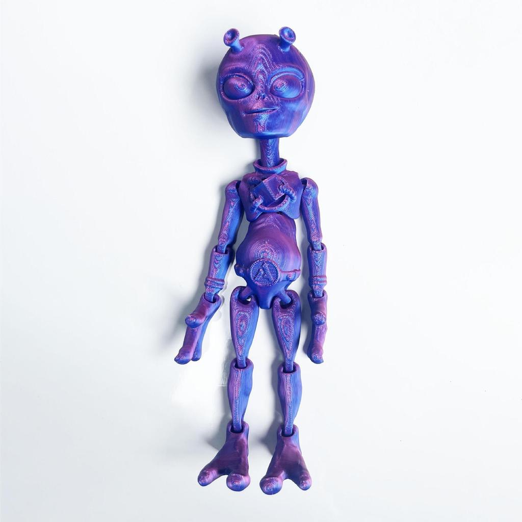 New 3D alien ornament joint movable creative Halloween model gift stall tide play trend