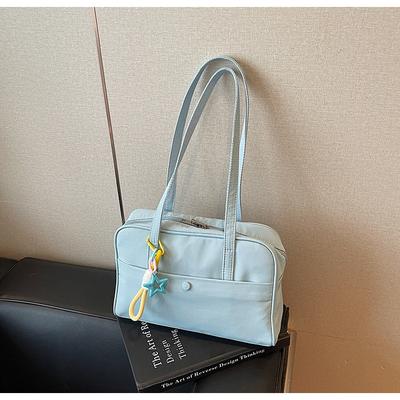 Canvas Bag Women's Large-capacity New Summer Versatile Casual Shoulder Bag College Student Commuting Tote Bag