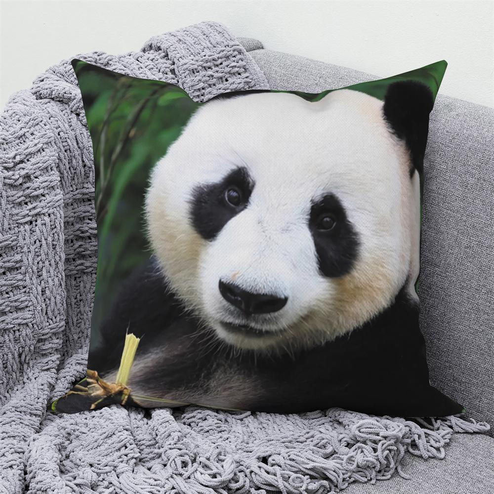Cute Panda Print Decorative Cushion Cover Home Sofa Bed  Pillow