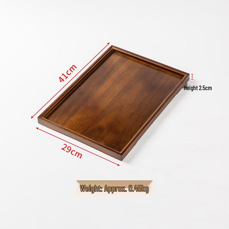 New Chinese Style Wooden Rectangular Tea Tray