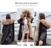 Women's Mid-Length Cotton Coat with Removable Faux Raccoon Fur Liner - Thickened, Plus Size