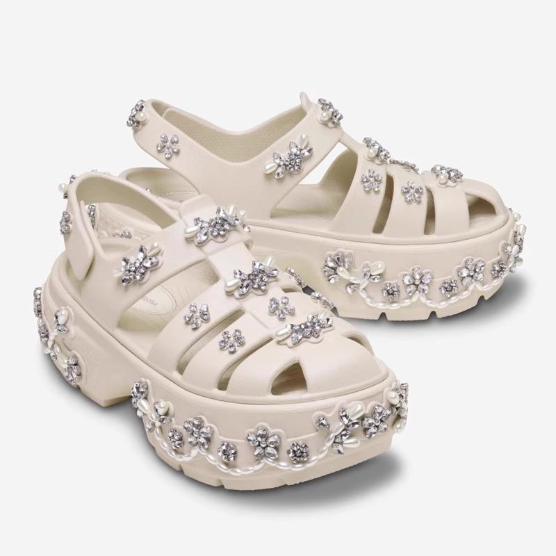 Simone Rocha X Crocs Stomp Fisherman Sandal Stucco Unisex Sneakers Cream 211428-160