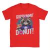 Funny Goddammit Donut Princess Cat Glasses Retro Mens T Shirts  Casual Tee Shirt Short Sleeve Round Collar TShirt  Cotton
