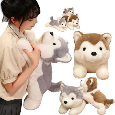 New 30-50cm Simulated Siberian Husky Dog Plush Toys Stuffed Animal Dolls Cute Soft Decor BirthdayBaby Sleeping Accompany Gifts
