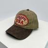 Personal Letter Embroidery Baseball Hats Breathable New Unisex Sunshade American Retro Peaked Caps Distress Versatile Street ins