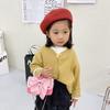 Chic And Modern Girls Handbag Unique Floral Pattern Cute Mini Shoulder Bag For Children
