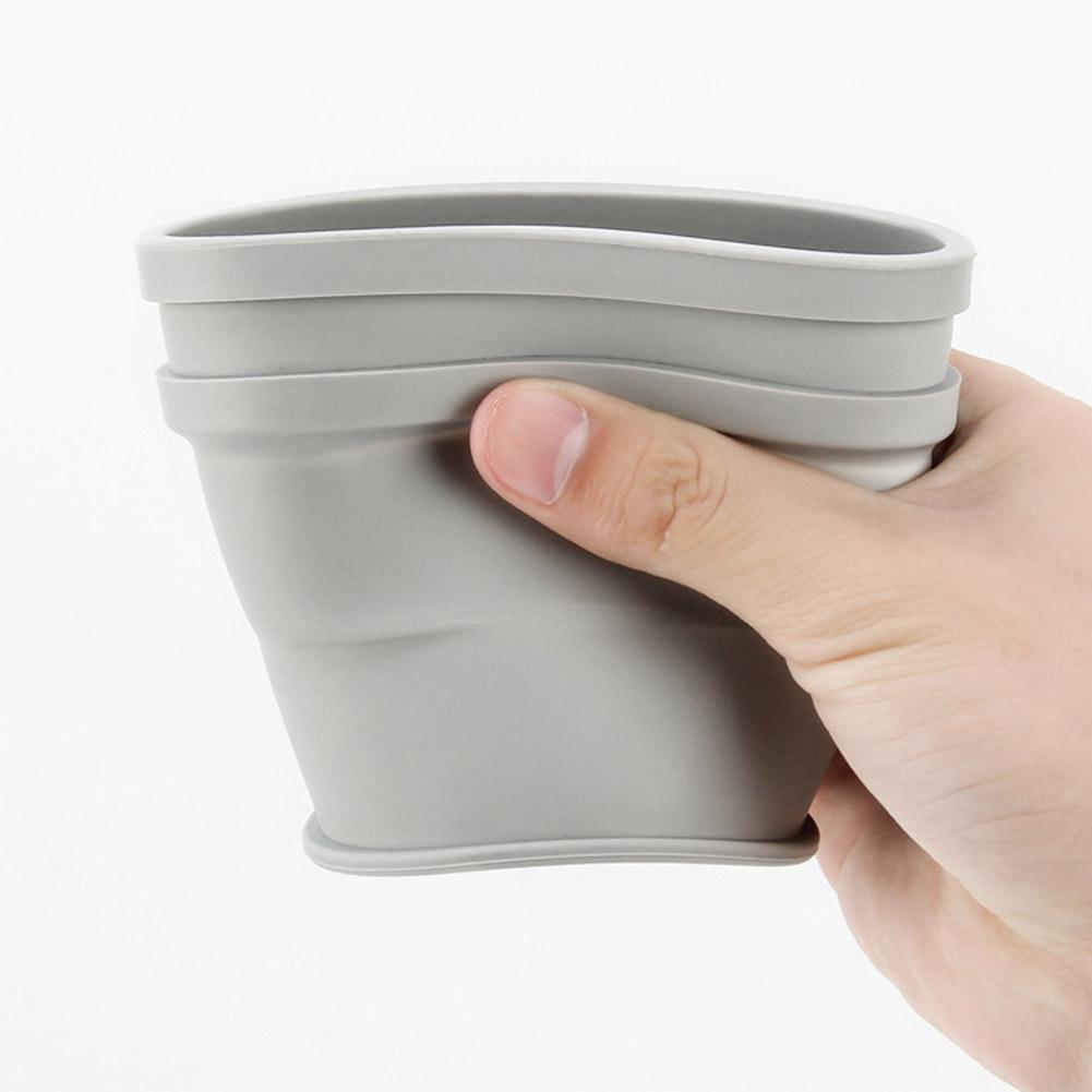 Silikonový skládací hrnek Přenosný teleskopický hrnek na pití s víčkem na cestování kempování