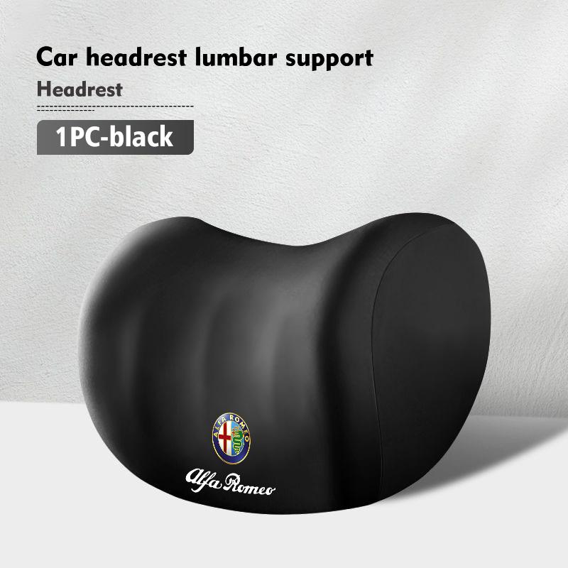 

For Alfa Romeo 2026 Hot Sticker Car Logo Seat Head Support Cushion Lumbar Protector Pad Auto Styling Accessories For Alfa Romeo