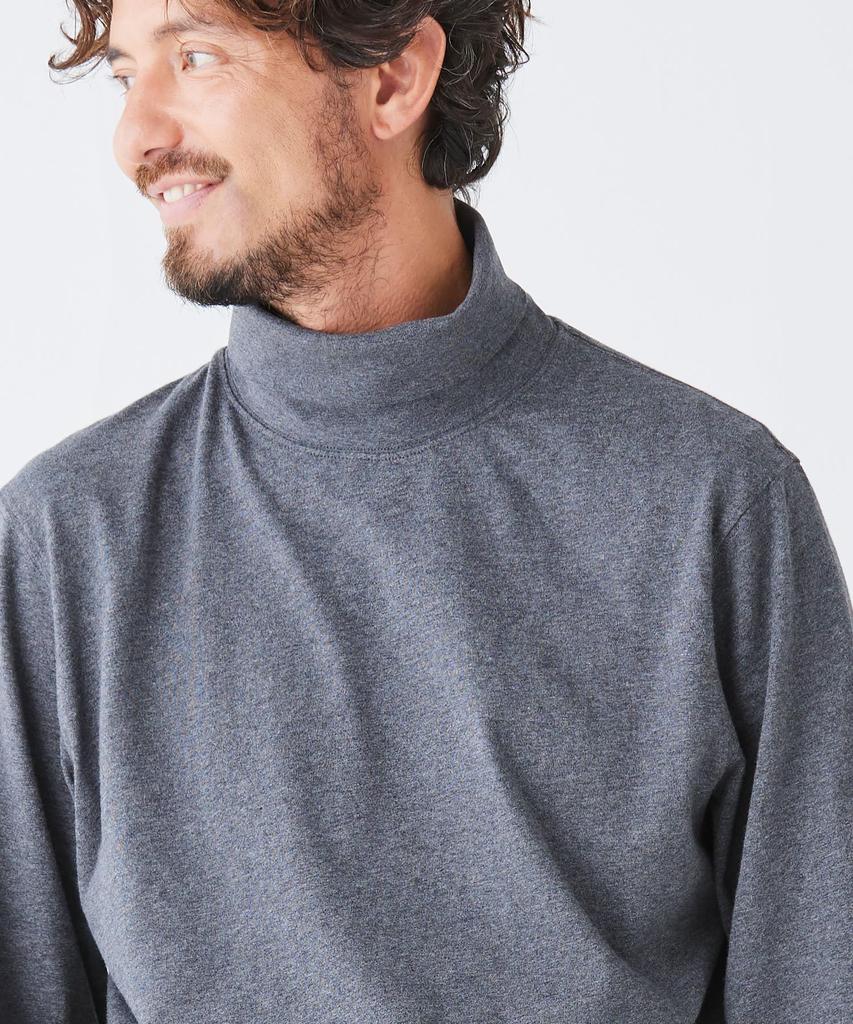 LL Bean Carefree Unshrunkable Japan 1000066291 Men's Turtleneck, Fit, XL, White,