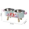 Stainless Steel Elevated Anti-Slip Double Pet Bowl with Cervical Protection