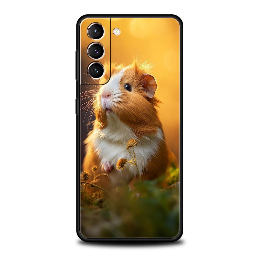 

Animal Guinea Pig Cavy Cute Phone Case For Samsung Galaxy S25 Edge S24 S23 S22 S21 Ultra S20 FE 5G S10 S10E S9 Plus TPU Cover Galaxy S23+