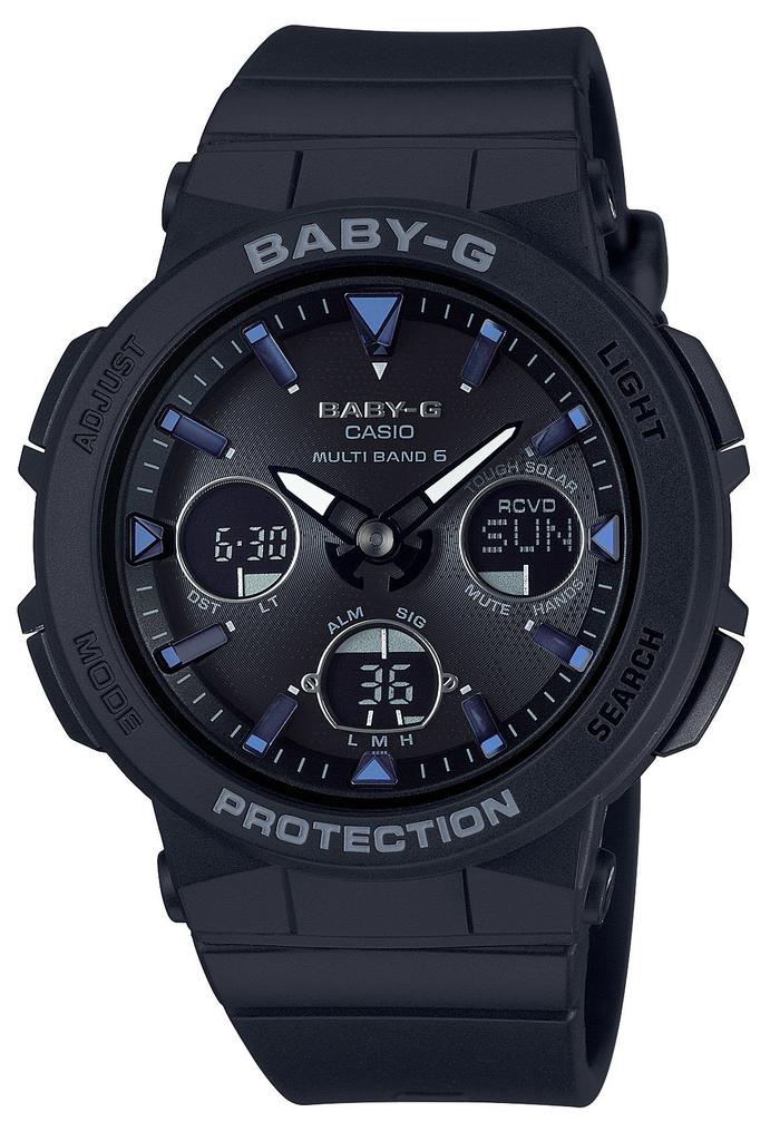 Casio BEACH TRAVELER Solar Watch Black Baby-G Radio-Controlled BGA-2500-1AJF Women's
