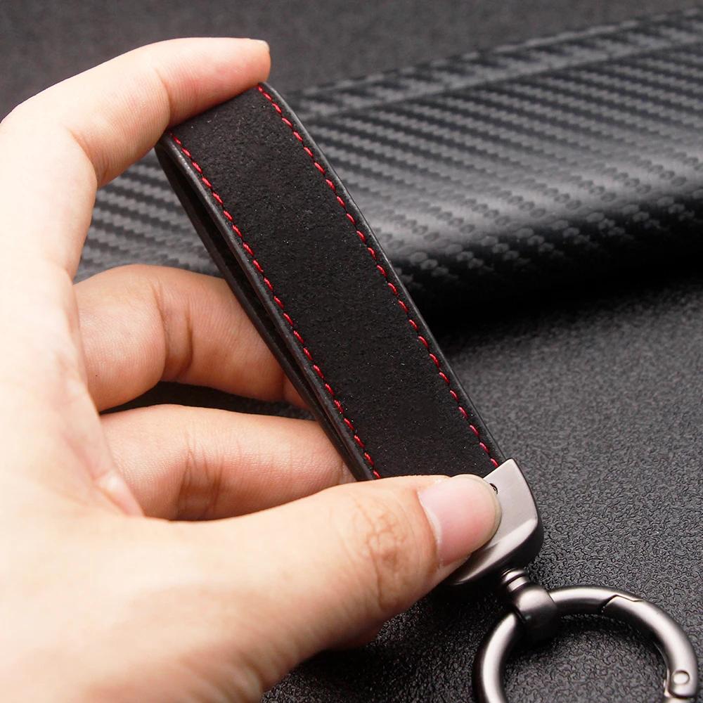 2025 Portachiavi in Pelle Calda per Auto Anelli Portachiavi Metallo Pelle Per Mazda 2 3 5 6 CX5 CX9 CX7 CX4 CX3 CX30 MX5 MX3 BK Accessori Ca