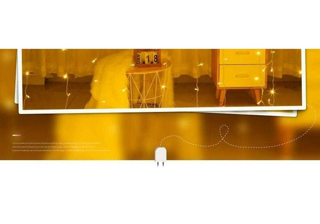 New Waterproof LED Starry Sky Christmas Curtain String Lights