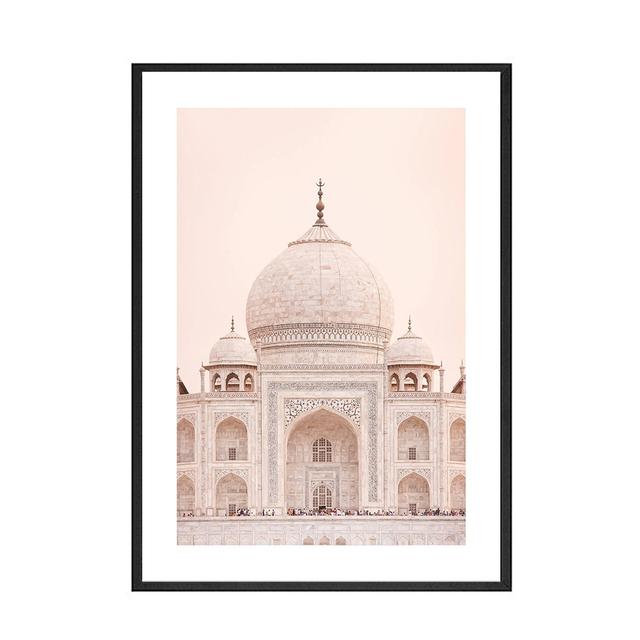 Nordic Golden Palm Leaf Taj Mahal Poster Beige Dahlia Vase Picture Canvas Art Wall Picture Painting For Living Room Home Decor