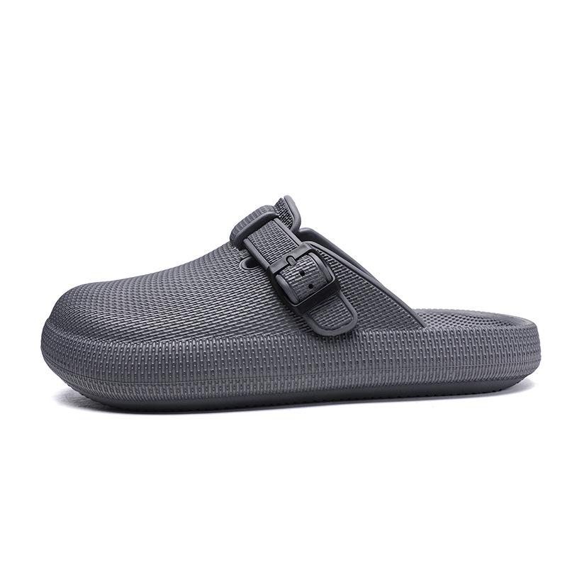 Unisex Closed-Toe Non-Slip Slippers for Indoor/Outdoor Use - Casual and Stylish