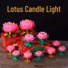 Lotus Lamp Candles: Red Floating Votive Lotus Candles Gift Box