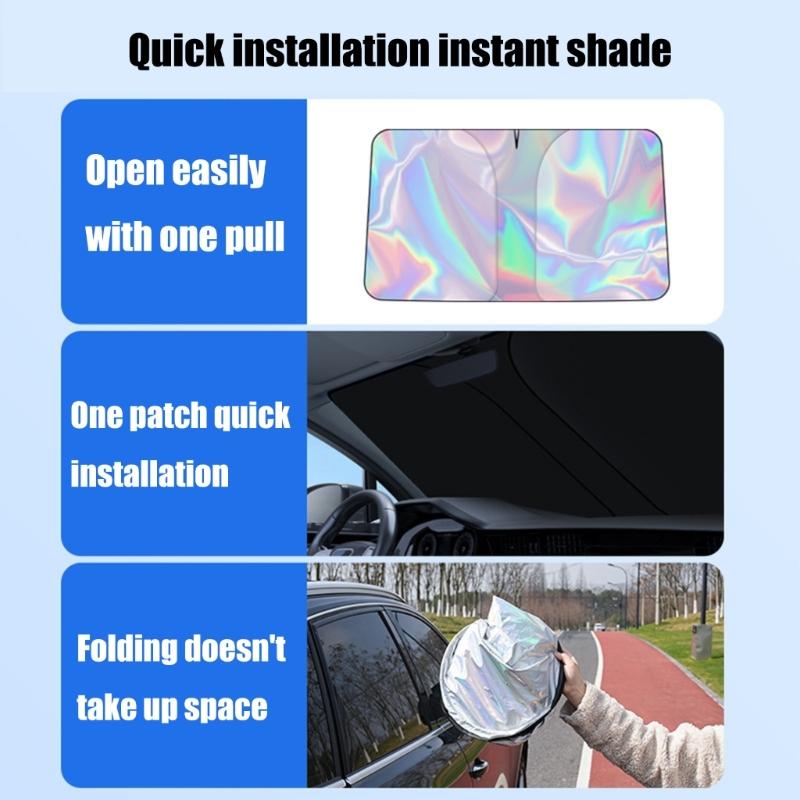 Car Windshield Sunshade Automotive Sun Umbrella Telescopic Sun Shade for Heat Insulation Front Window Umbrella Sunshade