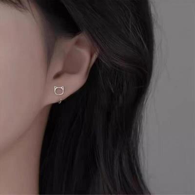 Women's Minimal Lovely Silver Earrings