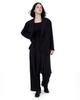 Myuleus Half Cover Chiffon Wrap Skirt [Black]