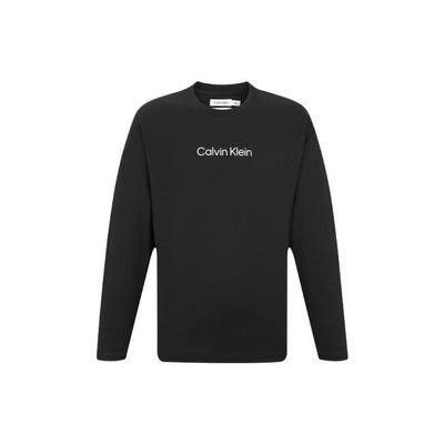 Casual Round Neck Long Sleeve T-Shirt Men Tops Classic-Black 40JM230-BAE
