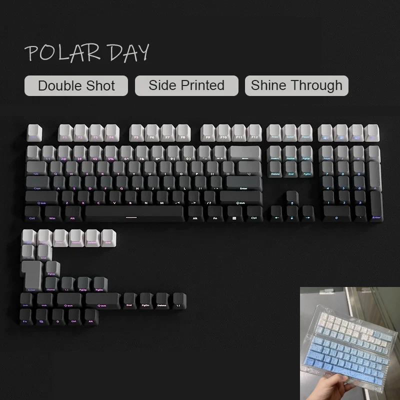 Xiaomi 2026 Keycap for 60/64/84/98/108 Gaming Mechanical Keyboard MX Switch 135 Keys OEM PBT Side Engraved Red and Black Gradient Color