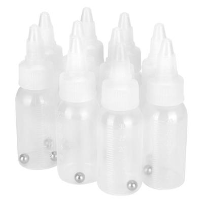 Paint Bottle,Airbrush Paint Bottles Jars Plastic Containers 1oz/30ml of Acrylic Storage Mixing with Ball Jar Bottle Mixer Empty