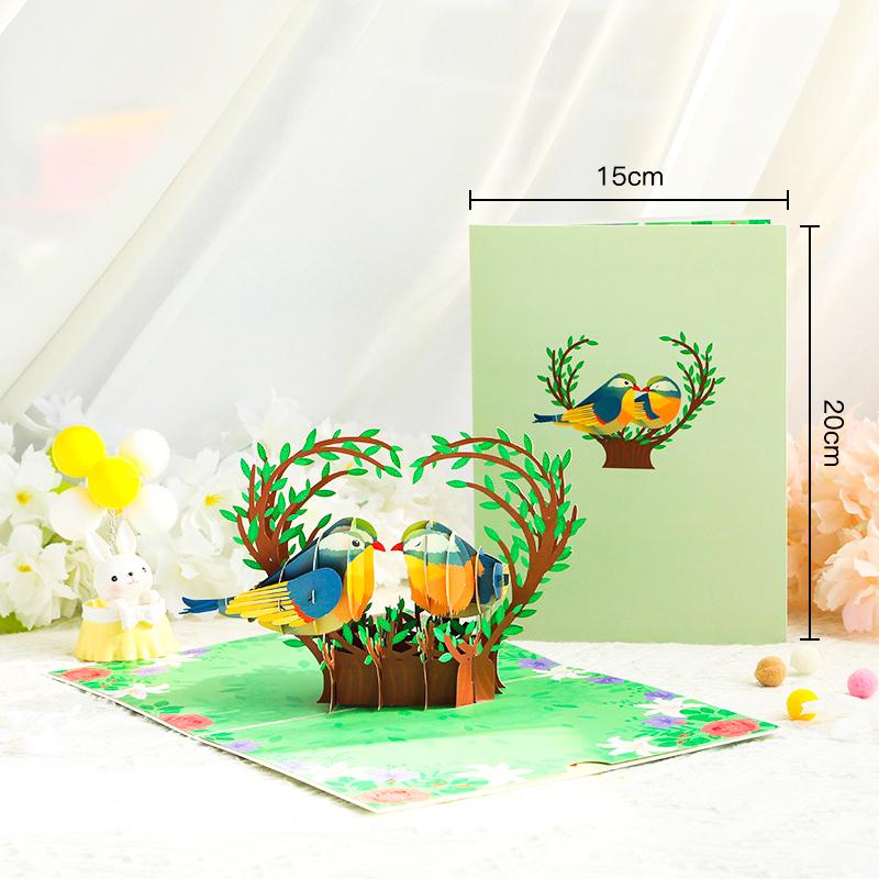3D Pop Up Milostná karta Pro Manželku a Přítelkyni Dárek K Valentýnu Výročí Svatba Pozvánka Pozdrav Poděkování Karty